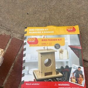 Wooden Bird Feeder Kit - Natural Wood